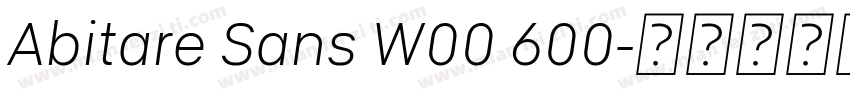 Abitare Sans W00 600字体转换